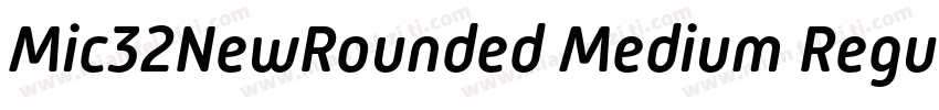 Mic32NewRounded Medium Regular字体转换